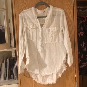 free people white blouse!
